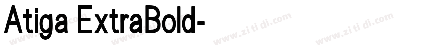Atiga ExtraBold字体转换